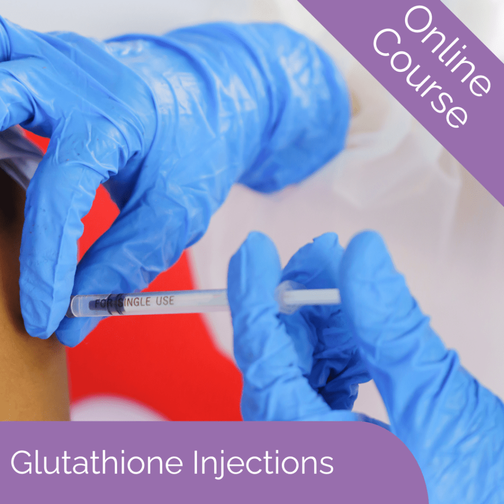 Graphical representation of a glutathione injection